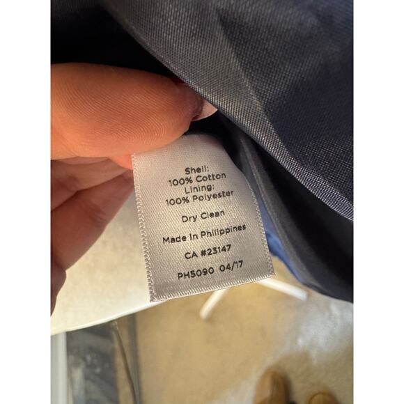 Talbots Navy Blue Tweed Blazer Jacket Size 4P - Picture 8 of 8